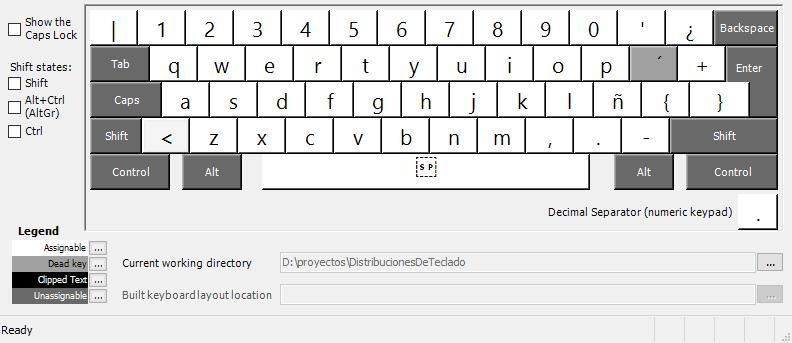 [distribución de teclado latinoamericano extendido - modo base]