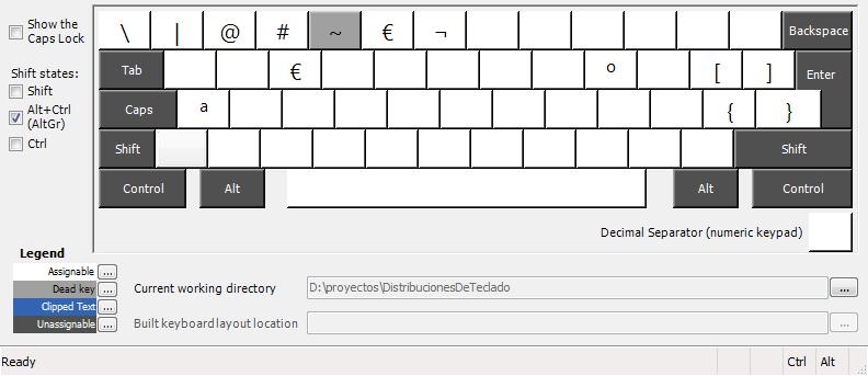 [Spanish Braille layout - AltGr key pressed]