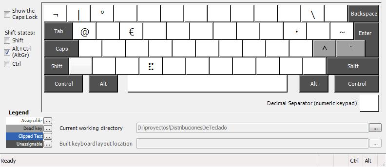 [Spanish Braille-Latin American layout - AltGr key pressed]