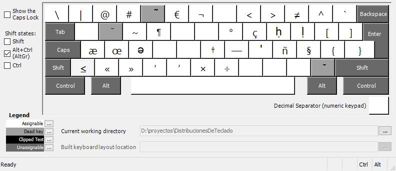 [distribución de teclado Dvorak español - con AltGr]