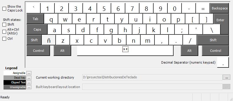 [distribución de teclado español extendido - modo base]