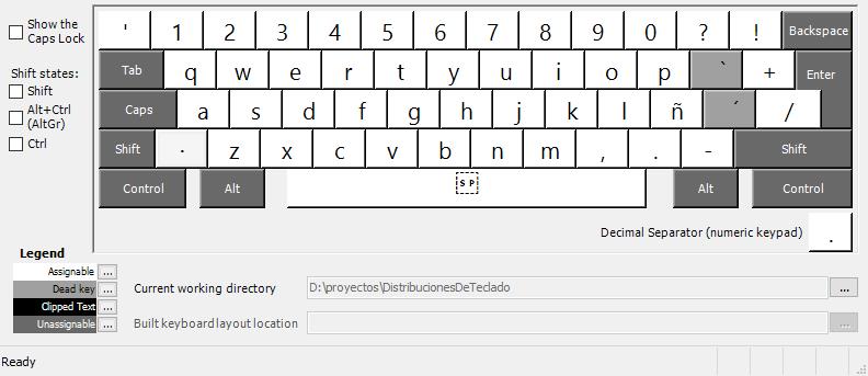 [distribución de teclado iberoamericano español - modo base]