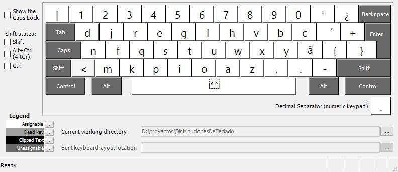 [distribución de teclado latinoamericano rkgraqvqb - modo base]