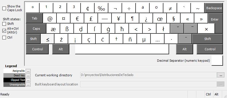 [distribución de nuevo teclado italiano - con AltGr]