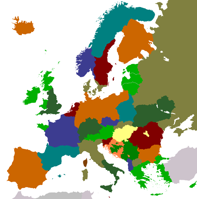 [mapa de Europa alternativa]