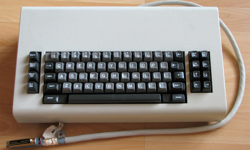 IBM 3277 terminal keyboard.