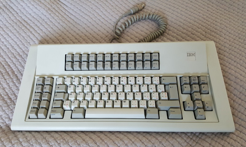 IBM Model F104 keyboard.