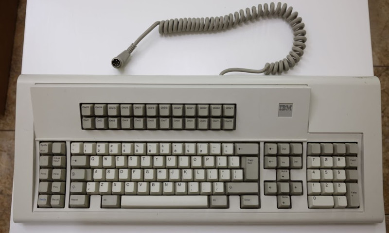 IBM Model M122 keyboard.