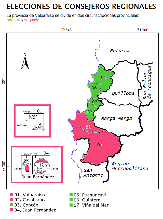 [Circunscripciones provinciales de Valparaíso.]